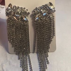 Rhinestone statement earrings